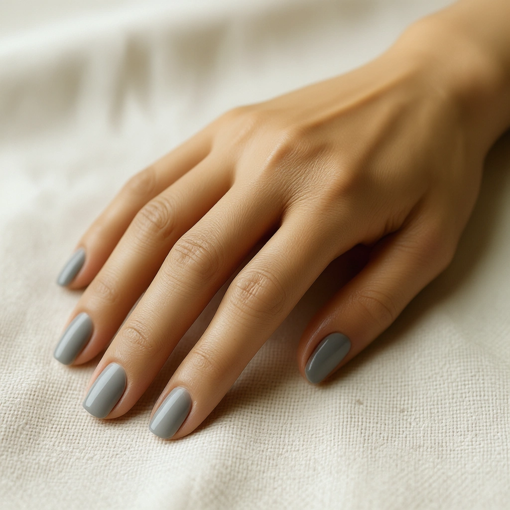 нюдовый маникюр под тон кожи — для оливковой кожи
